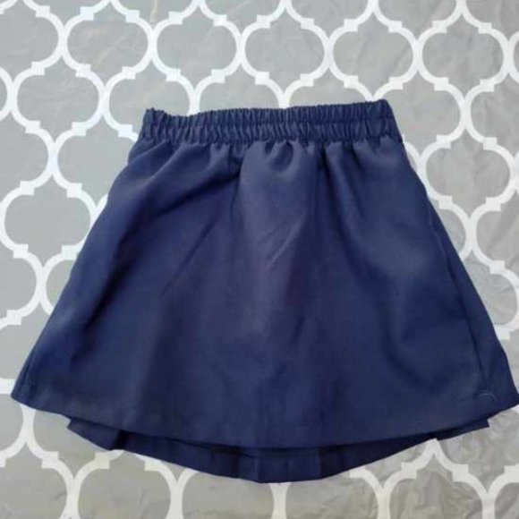 Girls Navy Blue Uniform Skorts - Size 6X - Picture 3 of 4